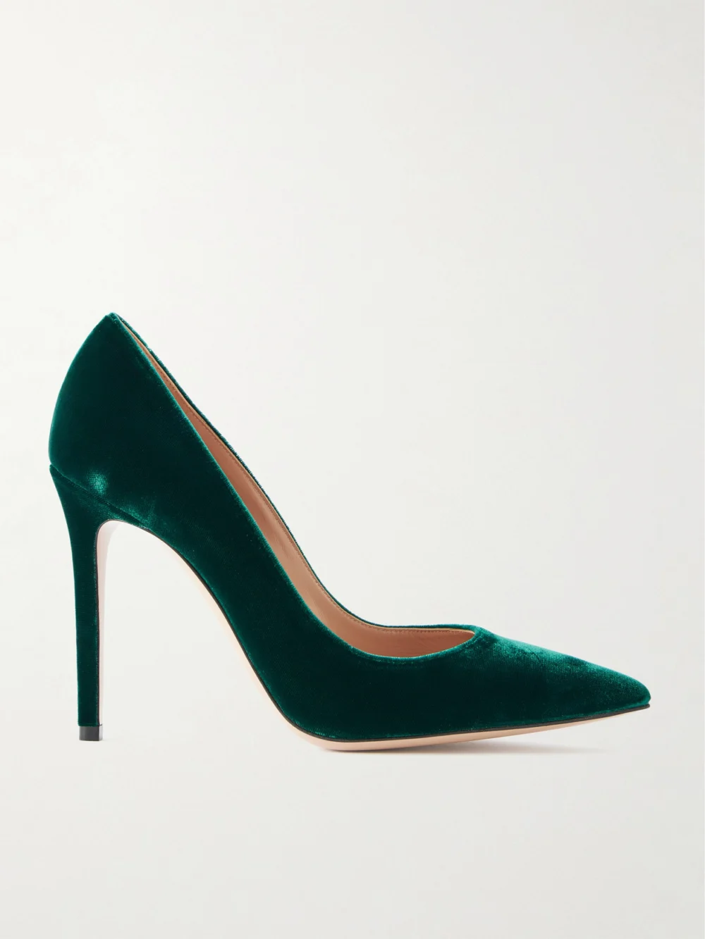 Gianvito Rossi Gianvito 105 Velvet Pumps in dark green