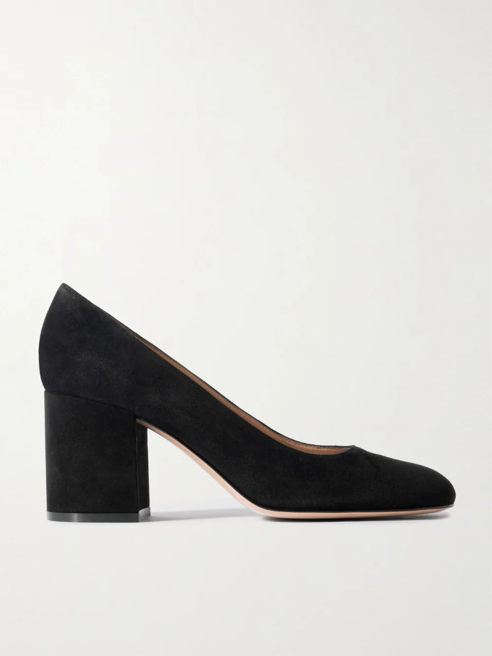 Gianvito Rossi Joelle 70 Suede Pumps in black