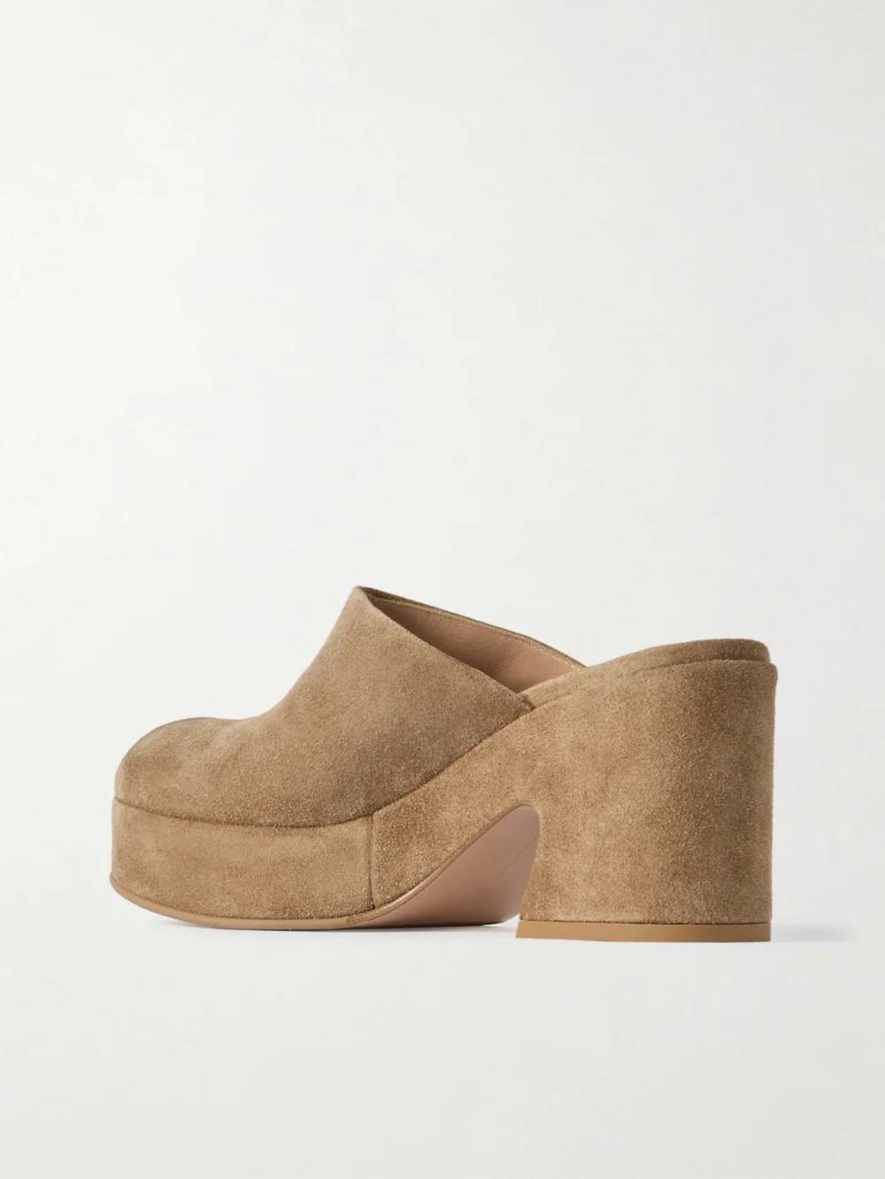 Back view of the Gianvito Rossi Lyss 55 Suede Mules