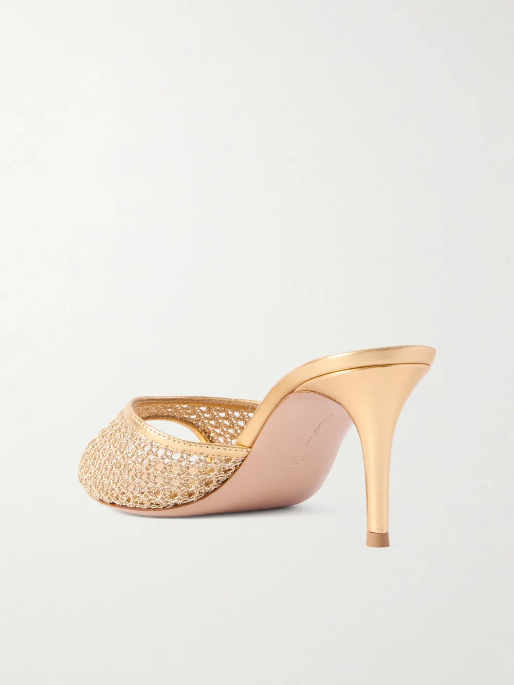 Back view of the Gianvito Rossi Sienna 70 Leather Mules
