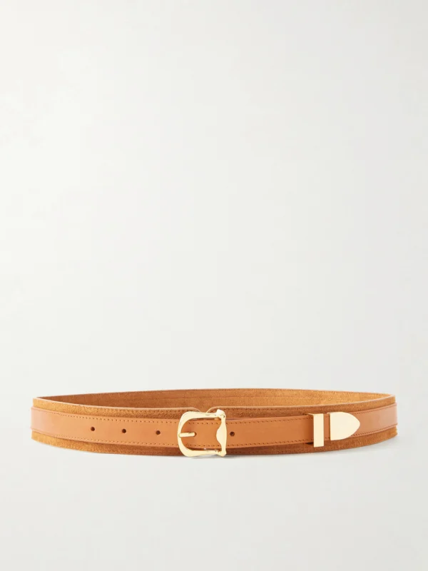 Giuliva Heritage Steven Suede and Leather Waist Belt