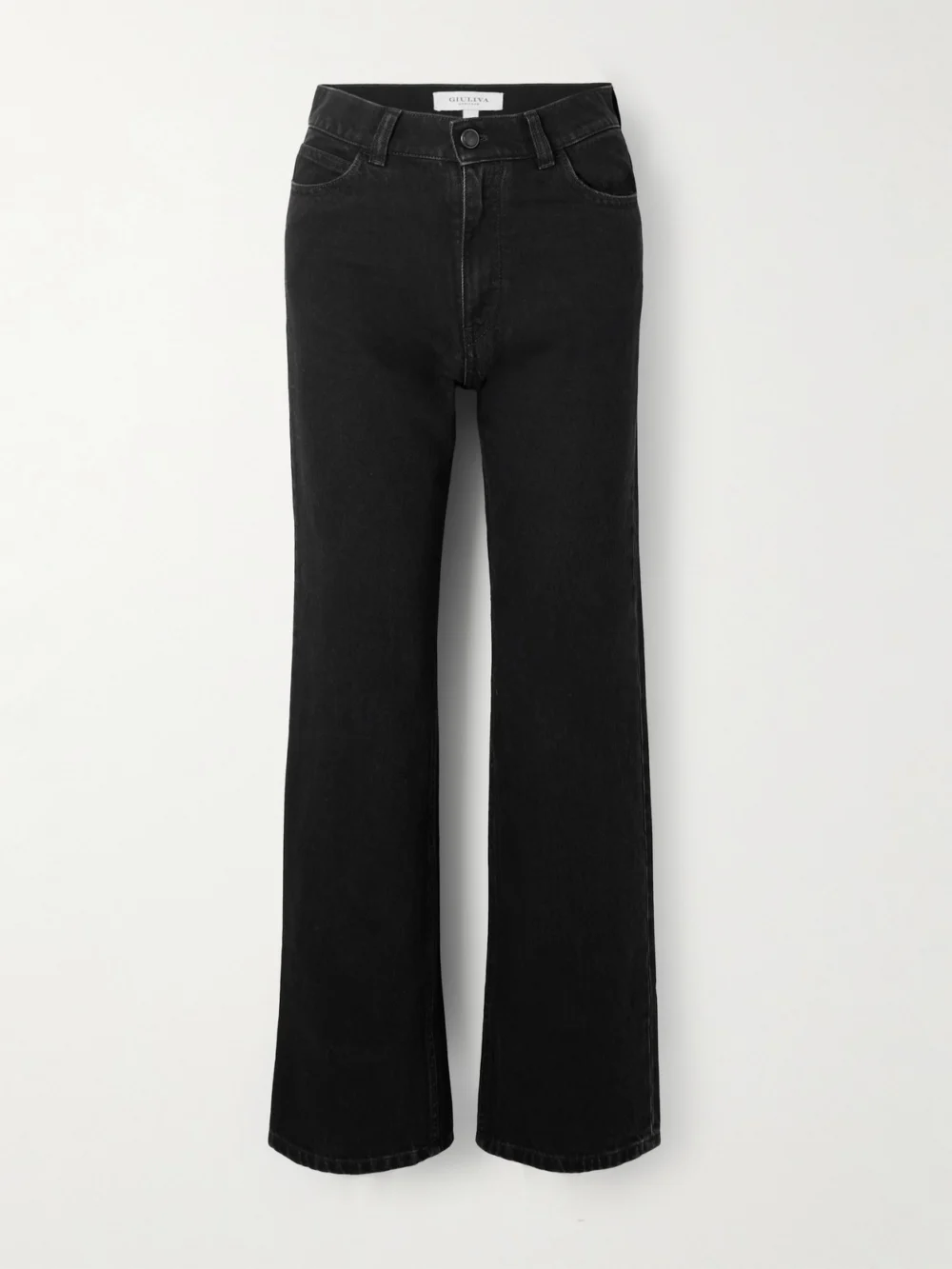 Giuliva Heritage The Dana High-rise Straight-leg Jeans in black
