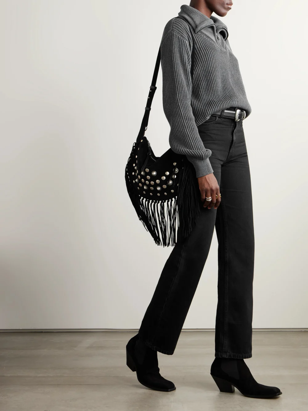 Giuliva Heritage The Dana High-rise Straight-leg Jeans, worn by a model