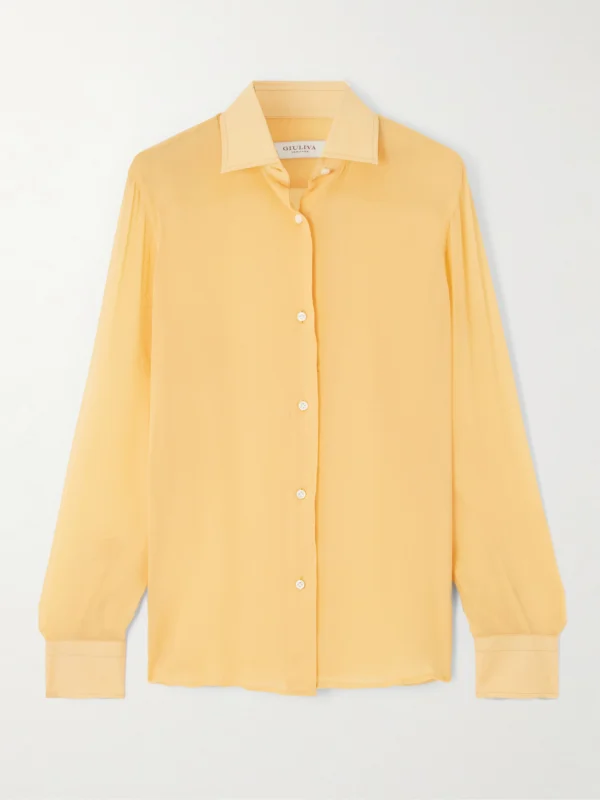 Giuliva Heritage The Elvira Silk-crepon Shirt