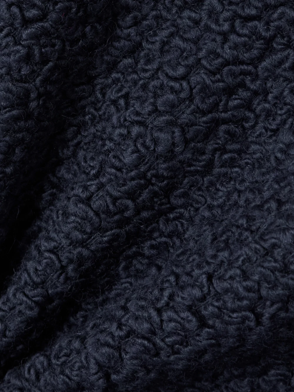 Close-up detail of the Giuliva Heritage The Lia Wool-blend Bouclé Vest