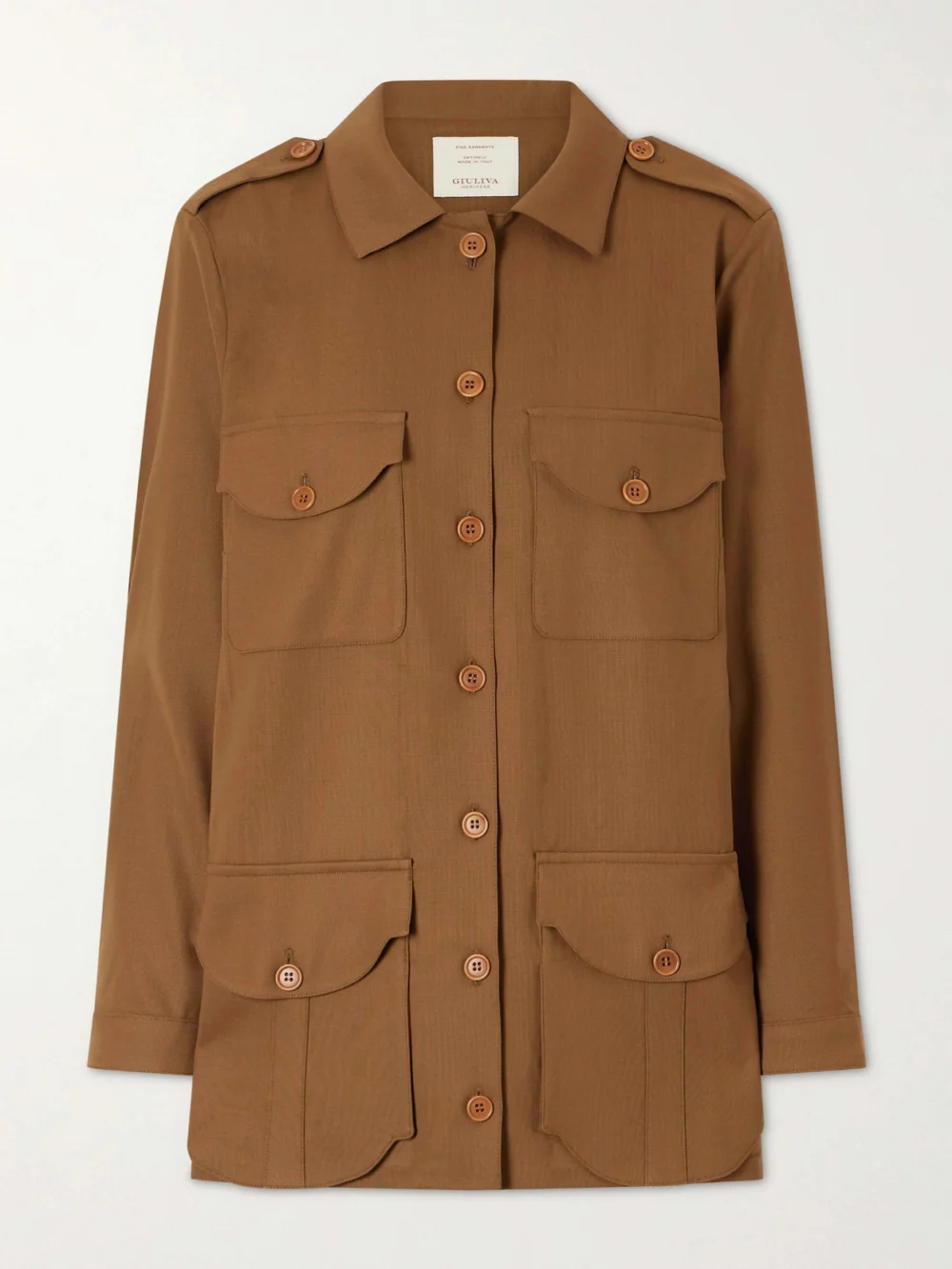 Giuliva Heritage Wool Jacket in light brown