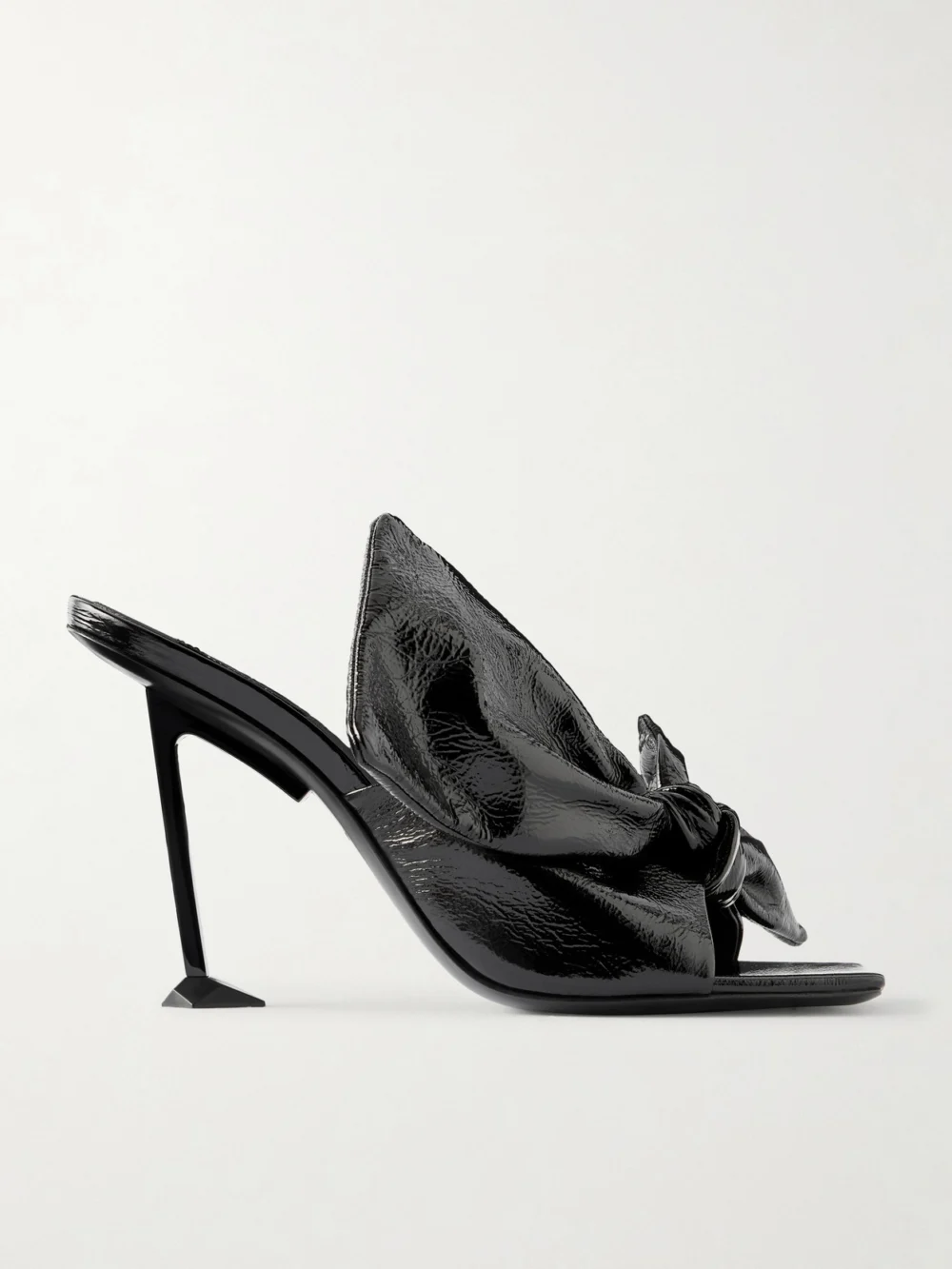 Givenchy Boudoir Bow-detailed Leather Mules in black