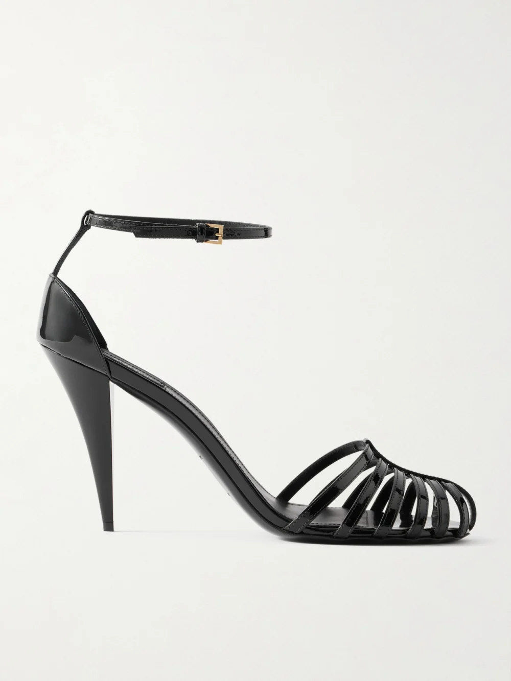Givenchy Cage Patent-leather Sandals in black