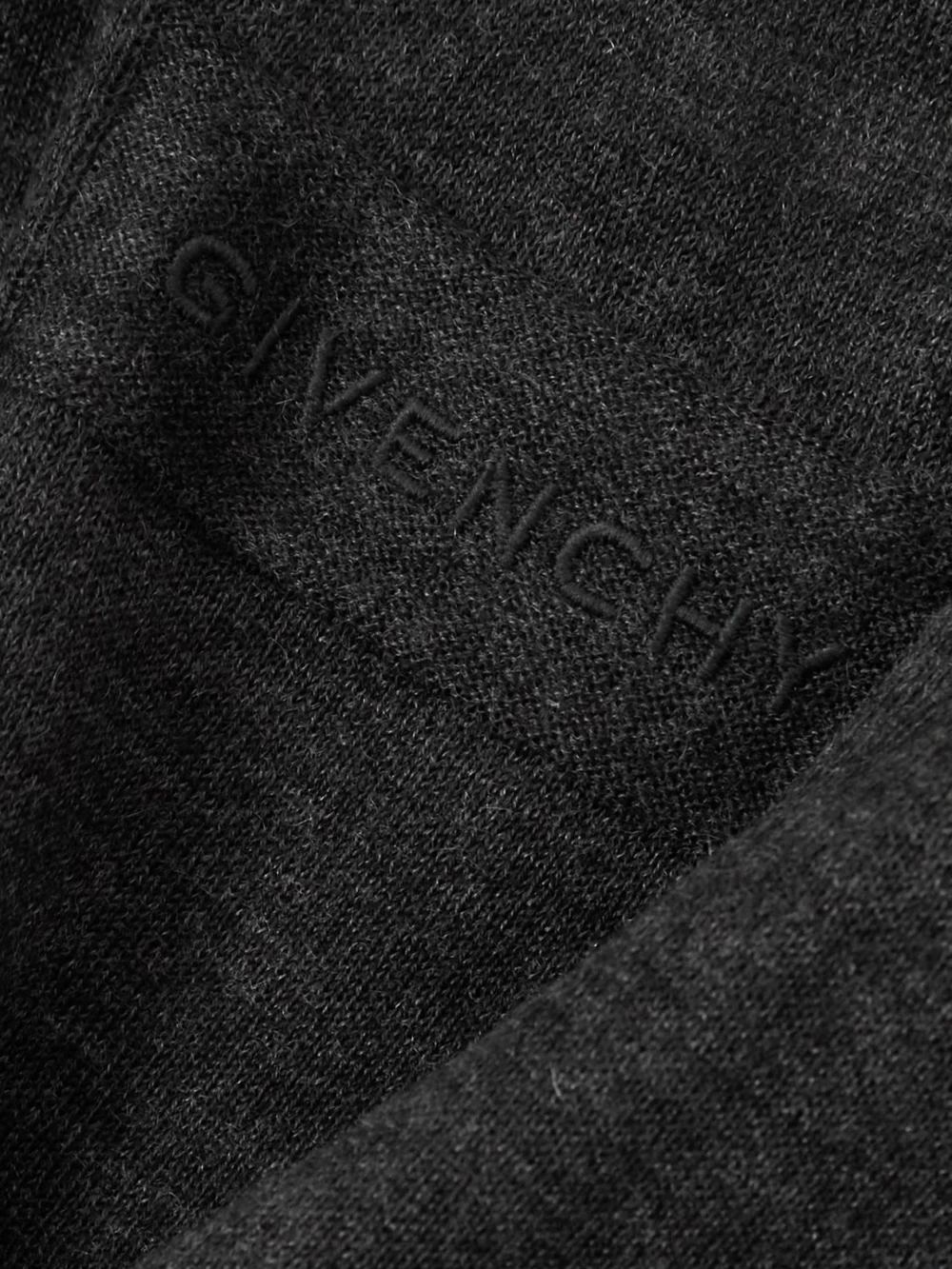 Close-up detail of the Givenchy Cashmere T-shirt