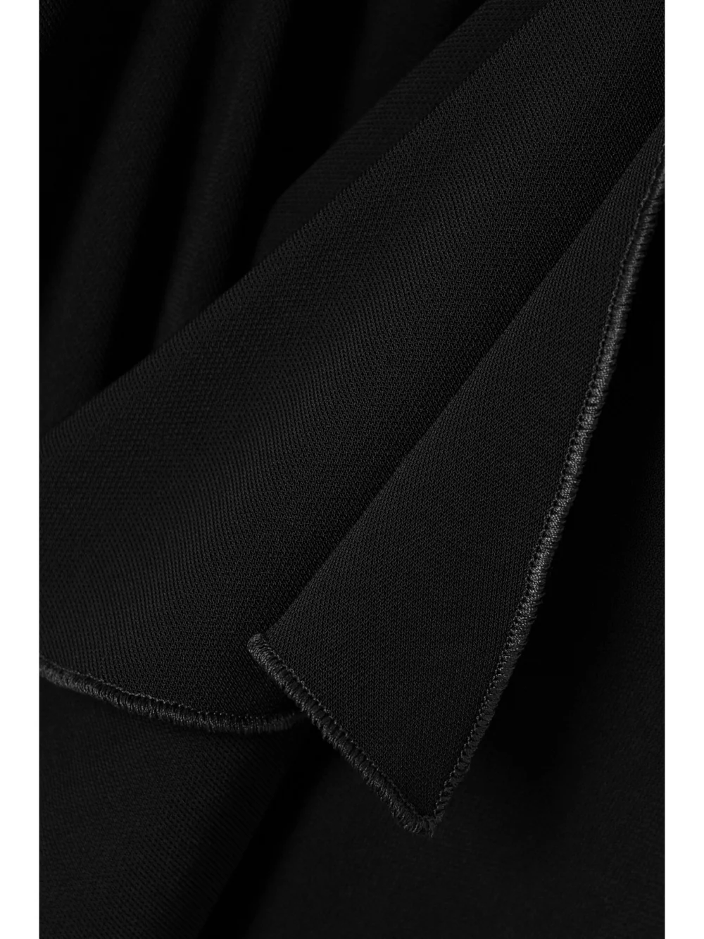 Close-up detail of the Givenchy Chain-embellished Ruffled Crepe De Chine Midi Dress