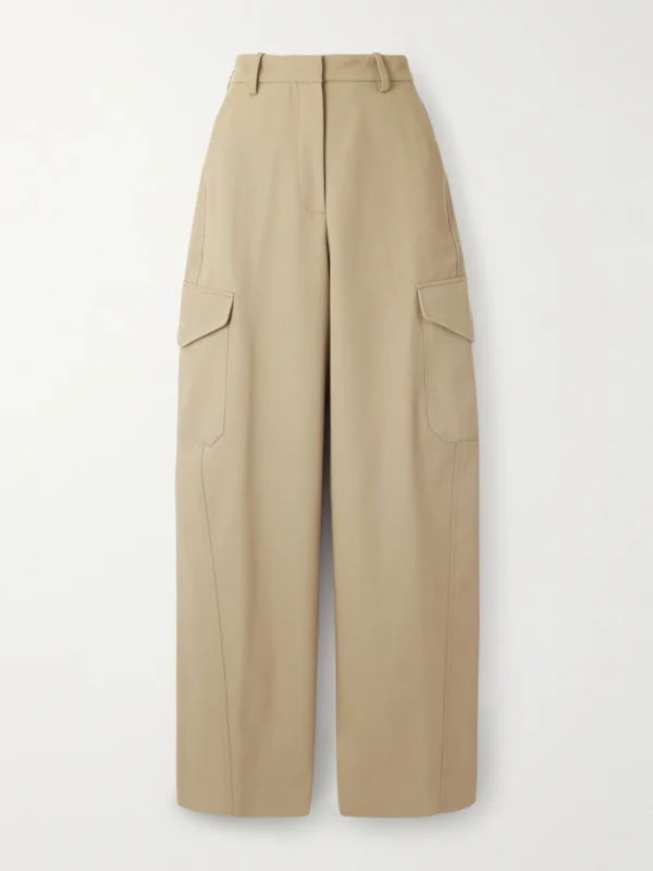 Givenchy Cotton and Wool-blend Gabardine Wide-leg Cargo Pants