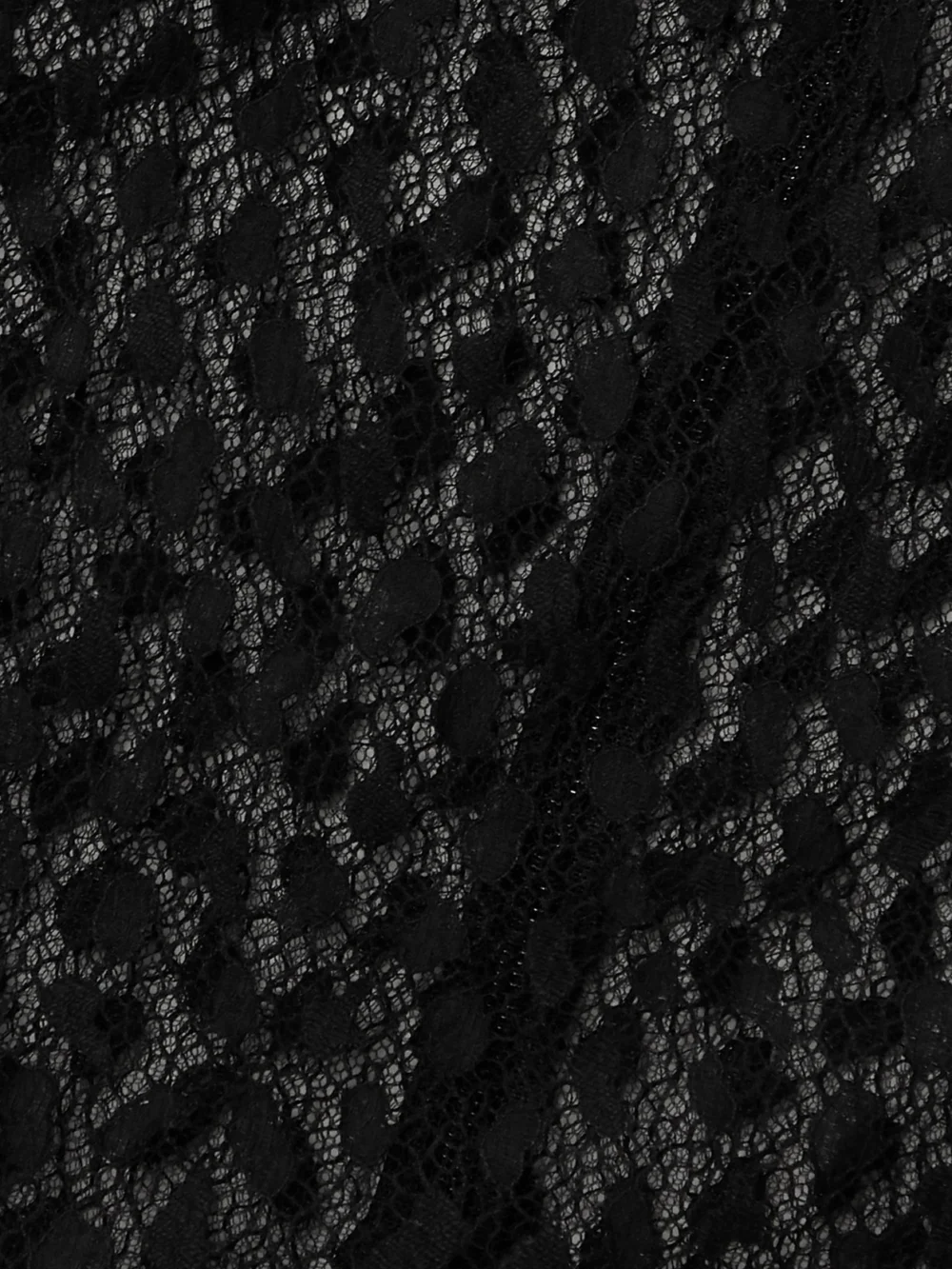 Close-up detail of the Givenchy Cotton-blend Lace and Velvet Mini Dress