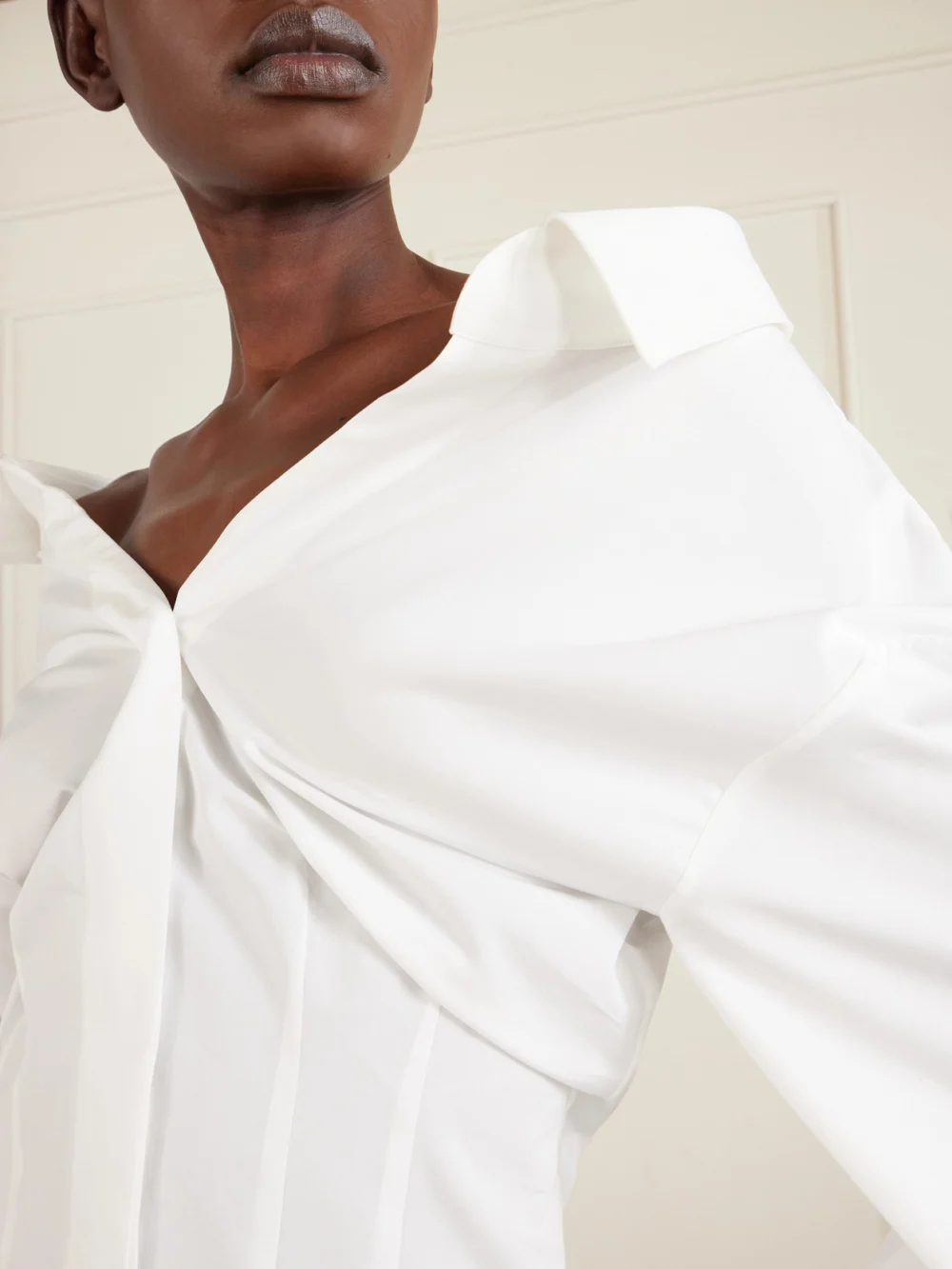 Close-up detail of the Givenchy Cotton-poplin Shirt