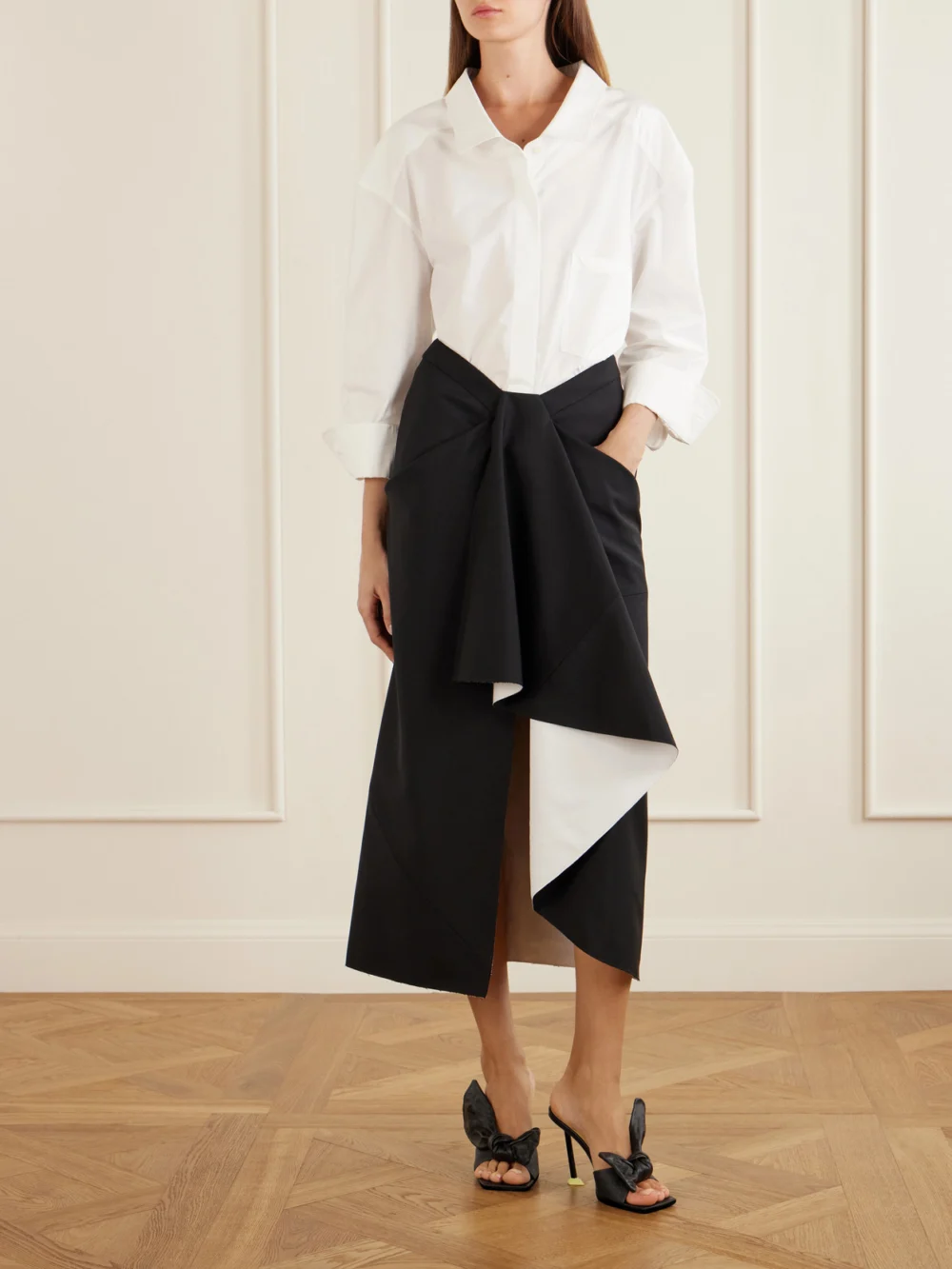 Givenchy Cotton-poplin Shirt, worn by a model