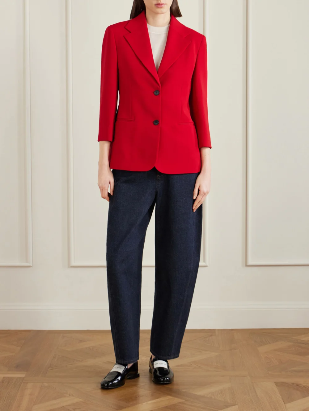 Givenchy Crepe-cady Blazer, worn by a model