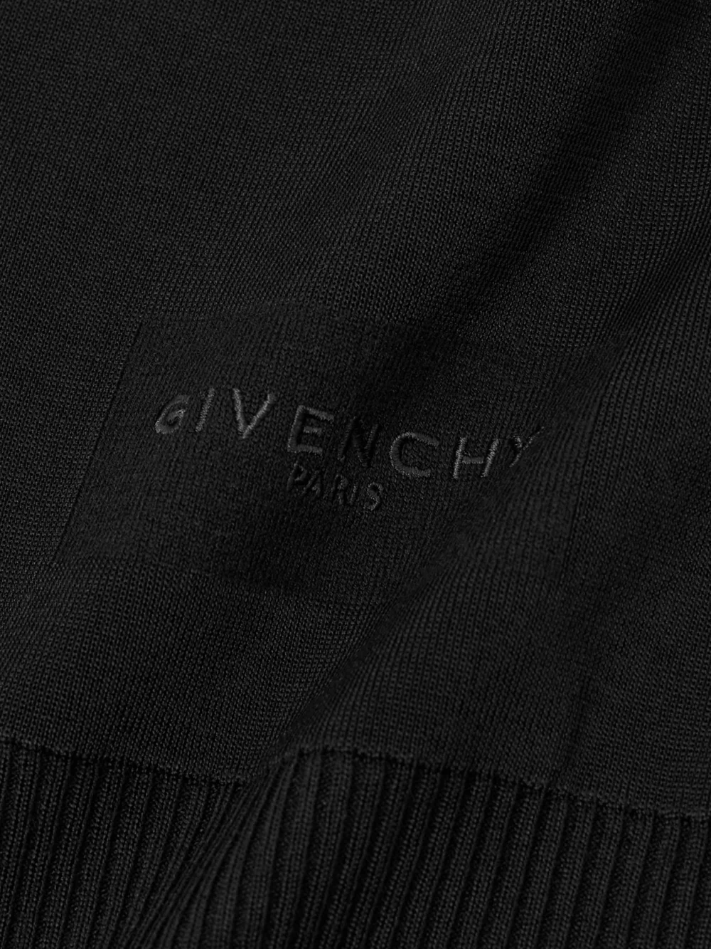 Close-up detail of the Givenchy Cropped Jersey Halterneck Top