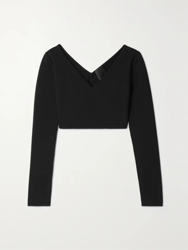Givenchy Cropped Stretch-knit Top