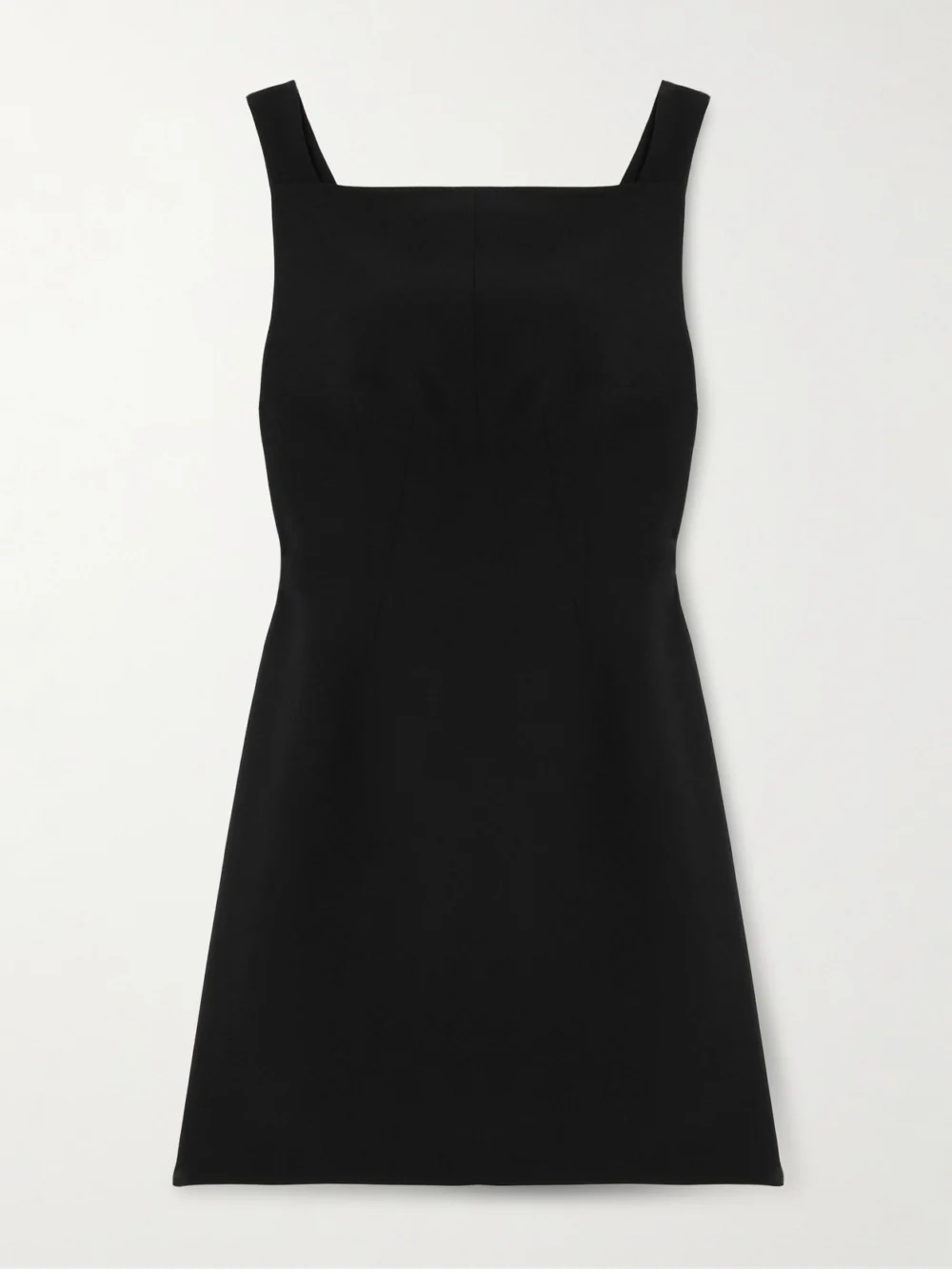 Givenchy Cutout Draped Crepe Mini Dress in black