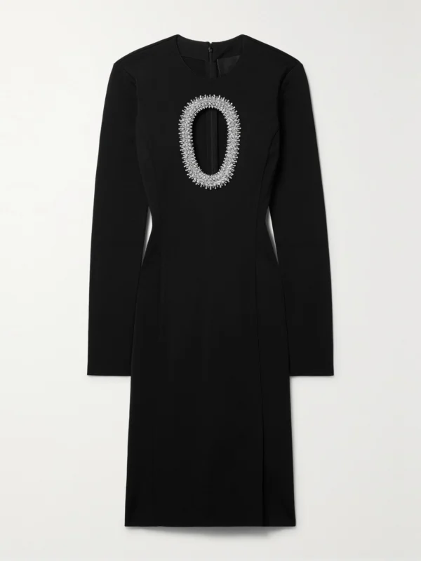 Givenchy Cutout Embellished Stretch-knit Dress