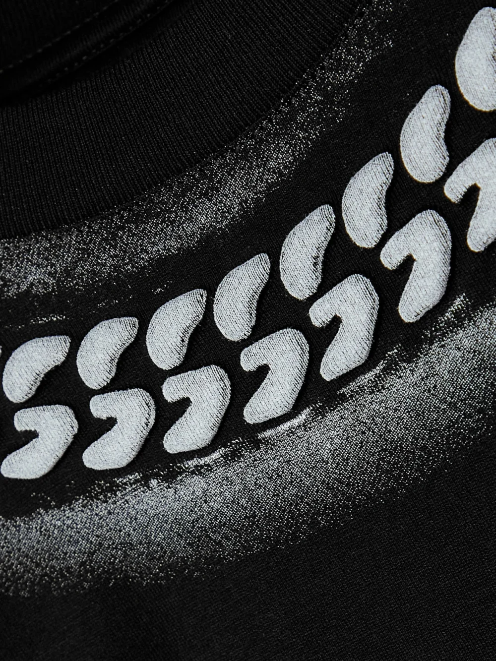 Close-up detail of the Givenchy Cutout Printed Cotton-jersey Mini Dress