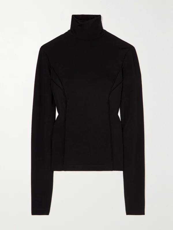 Givenchy Cutout Stretch-jersey Turtleneck Top