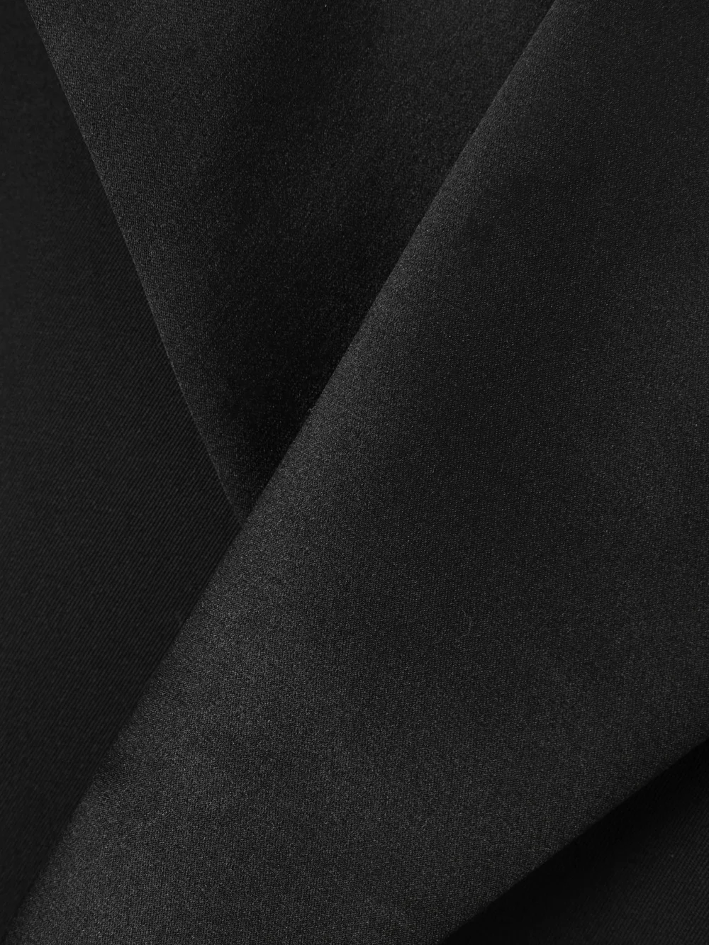 Close-up detail of the Givenchy Double-breasted Silk-blend Satin-trimmed Wool-twill Blazer