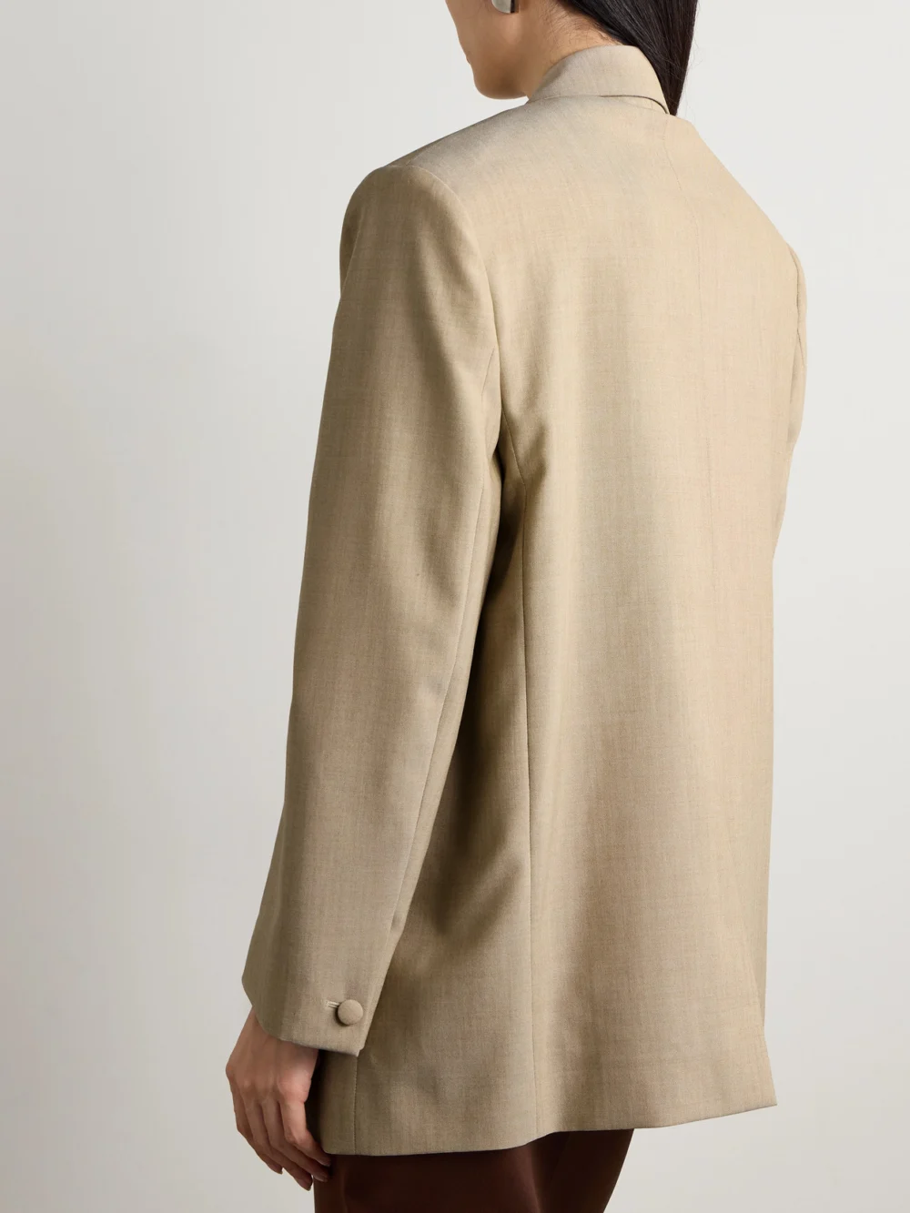 Back view of the Givenchy Double-breasted Wool Blazer