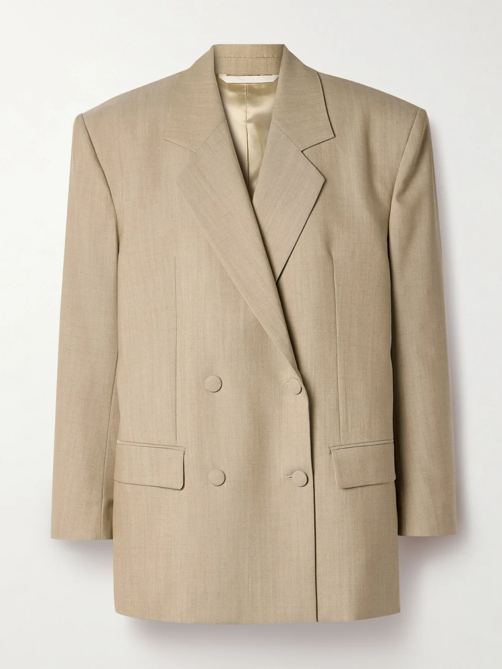 Givenchy Double-breasted Wool Blazer in beige