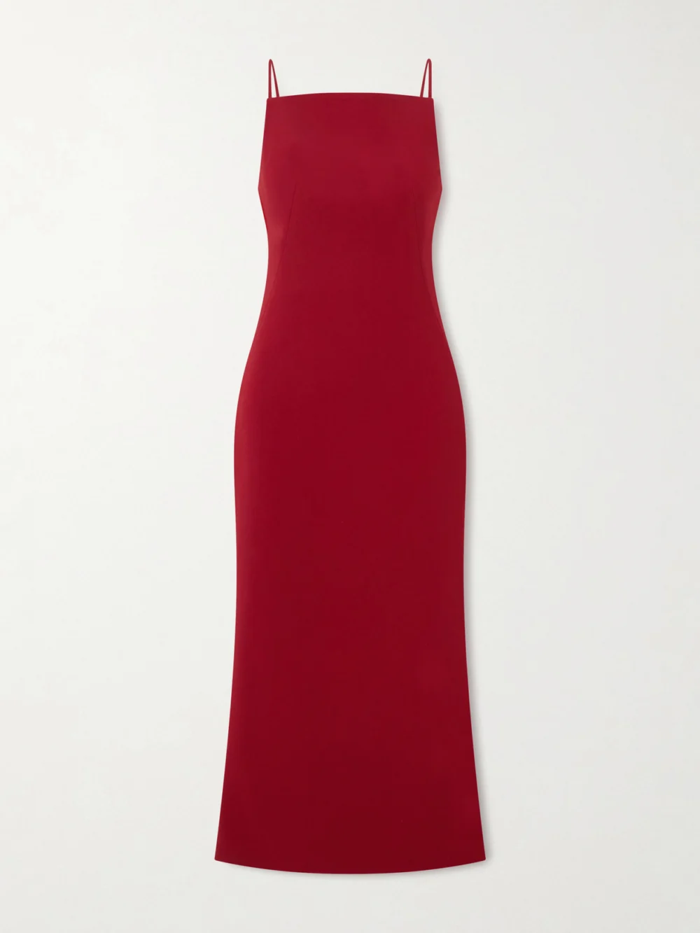 Givenchy Draped Cady Midi Dress in red