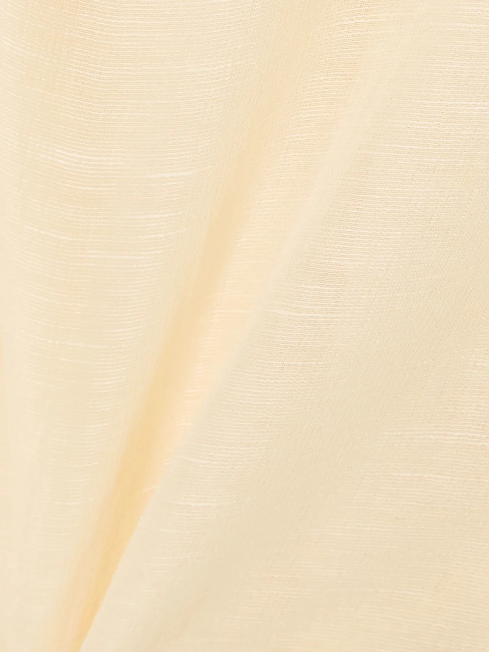 Close-up detail of the Givenchy Draped Open-back Silk and Linen-blend Shirt