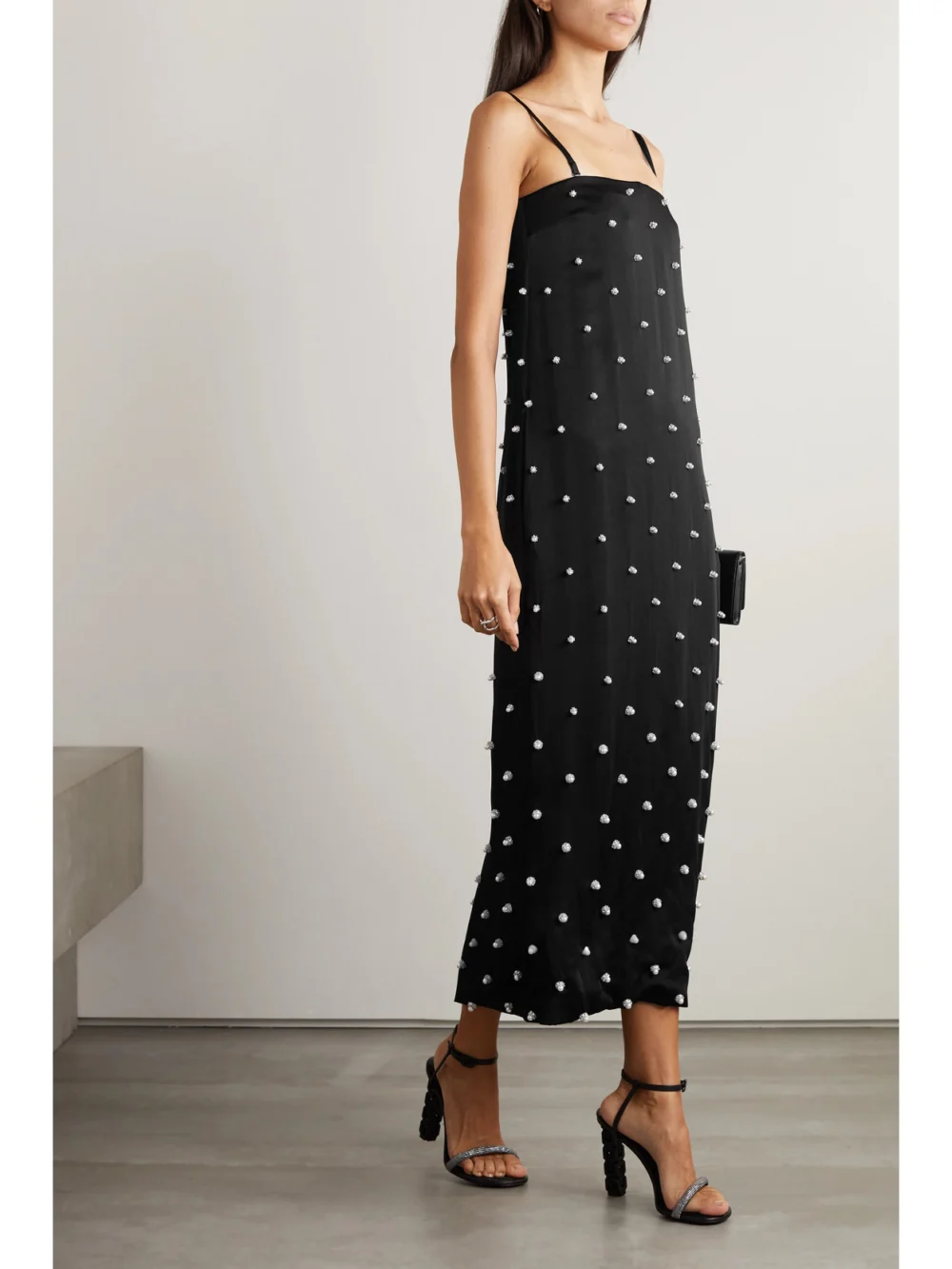 Givenchy Embellished Crepe Midi Dress, worn by a model