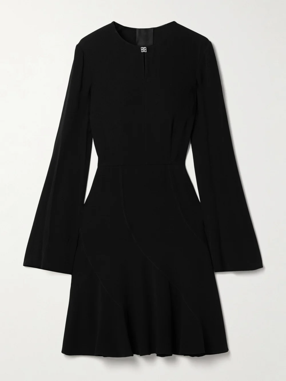 Givenchy Embellished Cutout Crepe Mini Dress in black