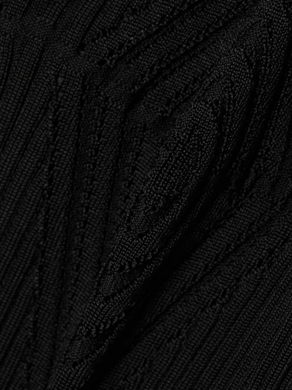 Close-up detail of the Givenchy Embellished Ribbed-knit Mini Dress