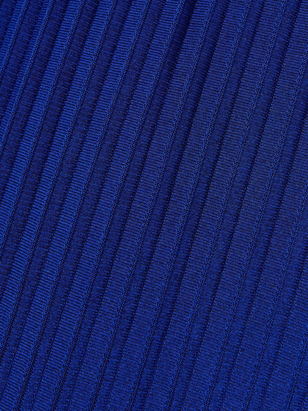 Close-up detail of the Givenchy Fluted Ribbed-knit Maxi Dress