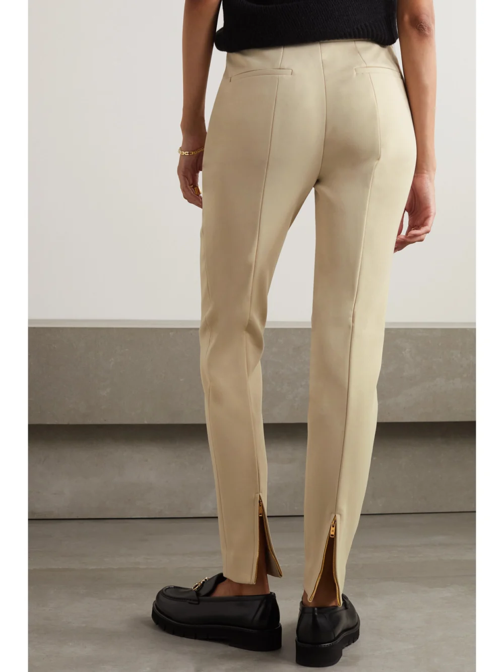 Back view of the Givenchy Fuseau Woven Slim-leg Pants