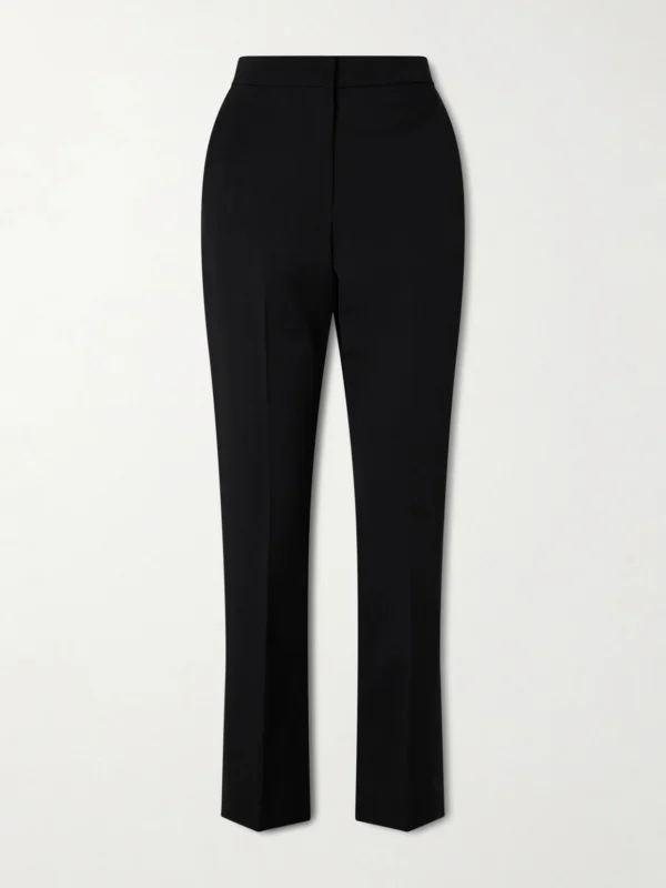 Givenchy Grosgrain-trimmed Wool Slim-leg Pants