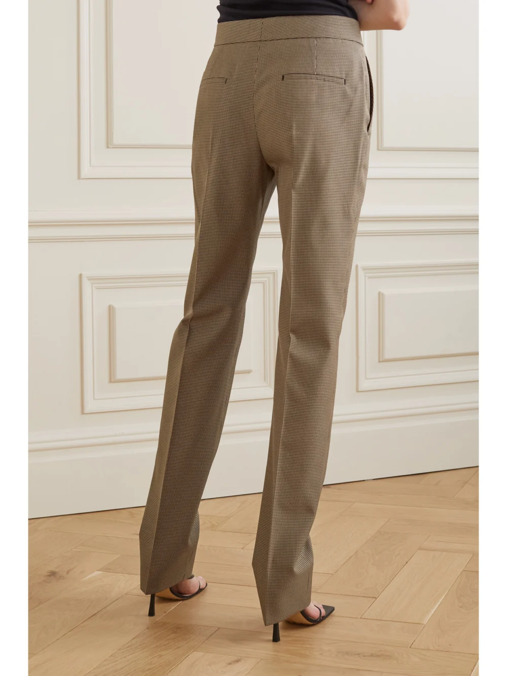 Back view of the Givenchy Houndstooth Twill Tapered Pants