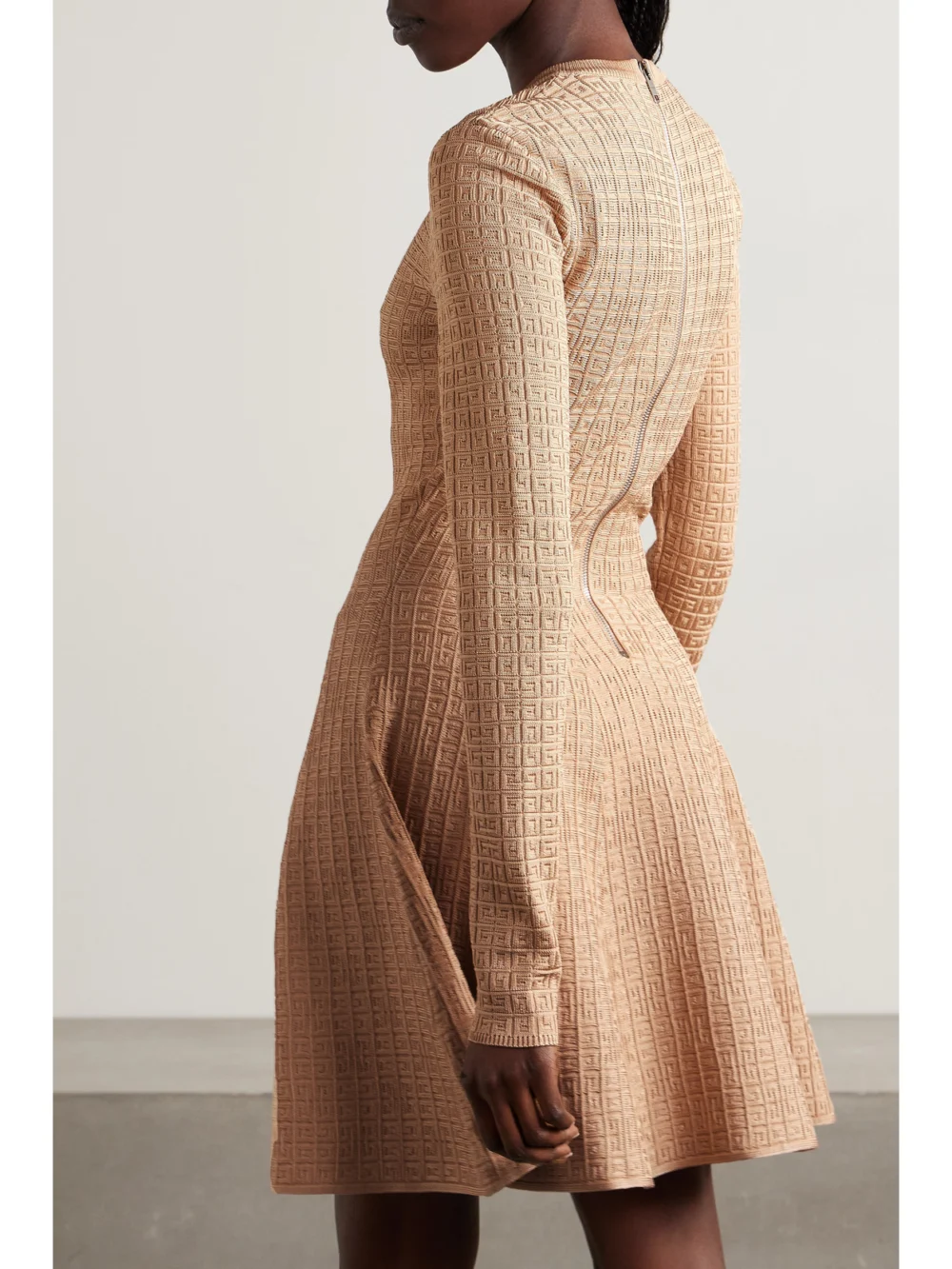 Back view of the Givenchy Jacquard-knit Mini Dress