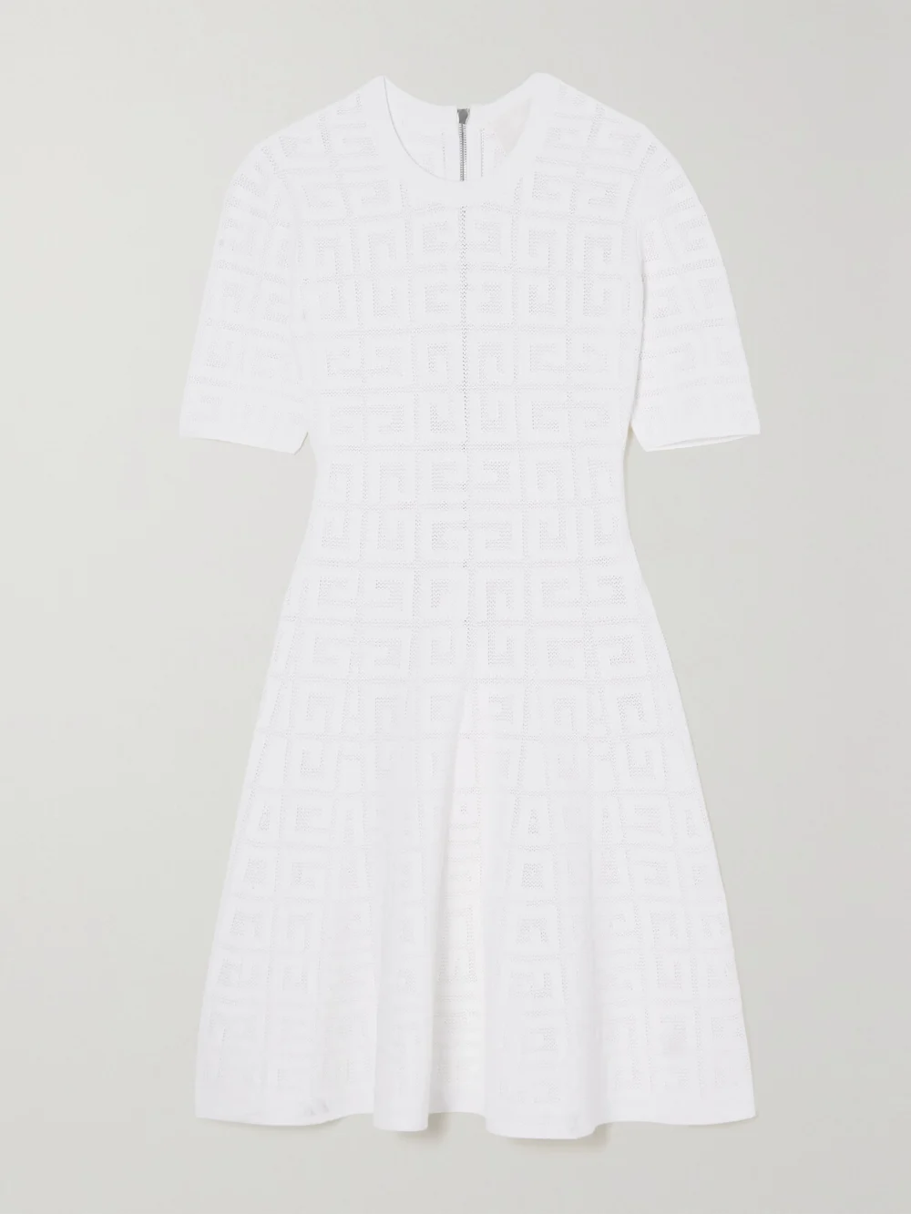Givenchy Jacquard-knit Mini Dress in white