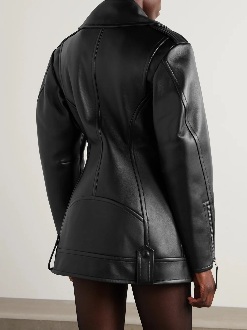 Back view of the Givenchy Leather Mini Dress
