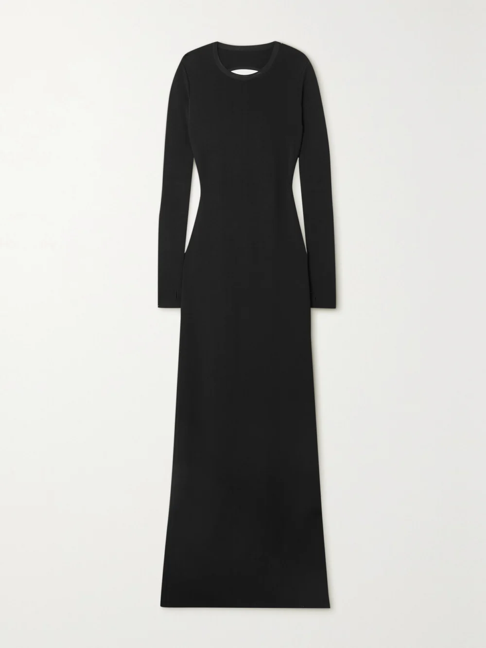 Givenchy Open-back Cutout Knitted Maxi Dress in black