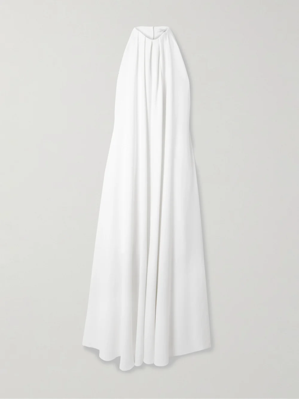 Givenchy Open-back Draped Cady Halterneck Maxi Dress in ivory