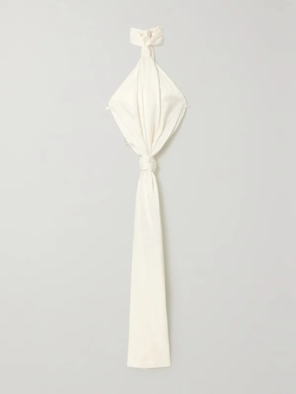 Givenchy Open-back Knotted Crepe Halterneck Top
