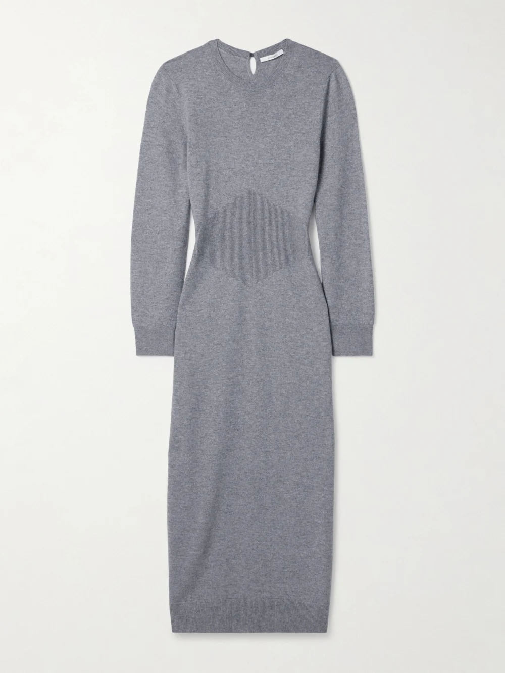 Givenchy Paneled Cashmere Midi Dress in gray