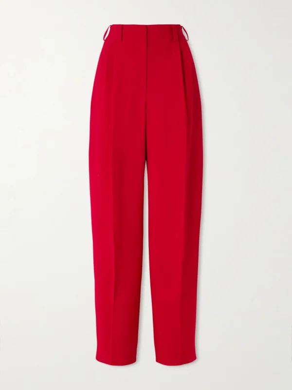 Givenchy Pleated Crepe Wide-leg Pants