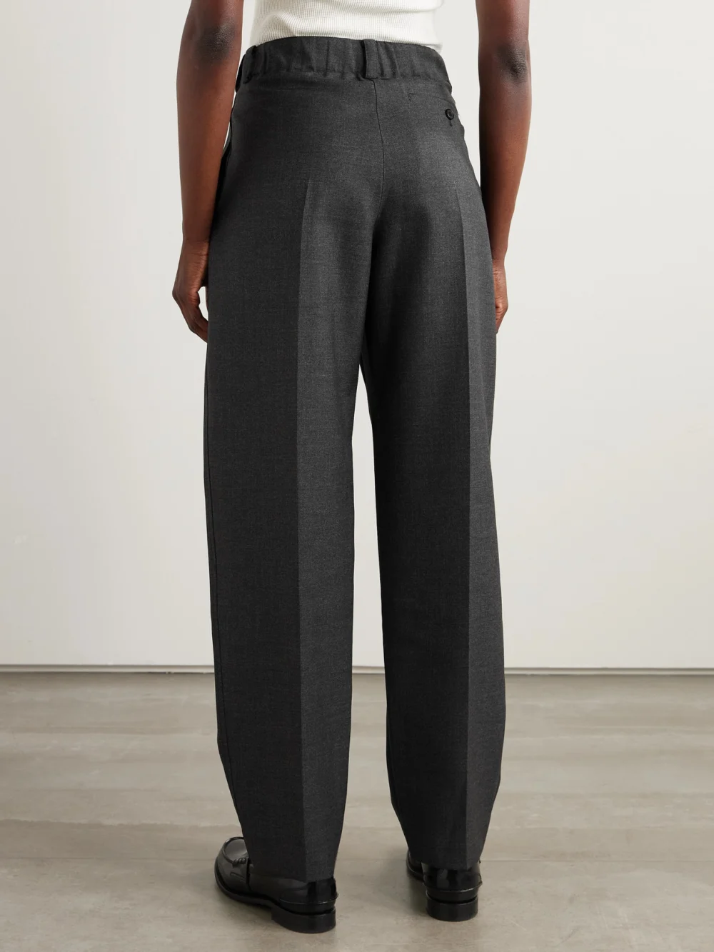 Back view of the Givenchy Pleated Wool Tapered Pants