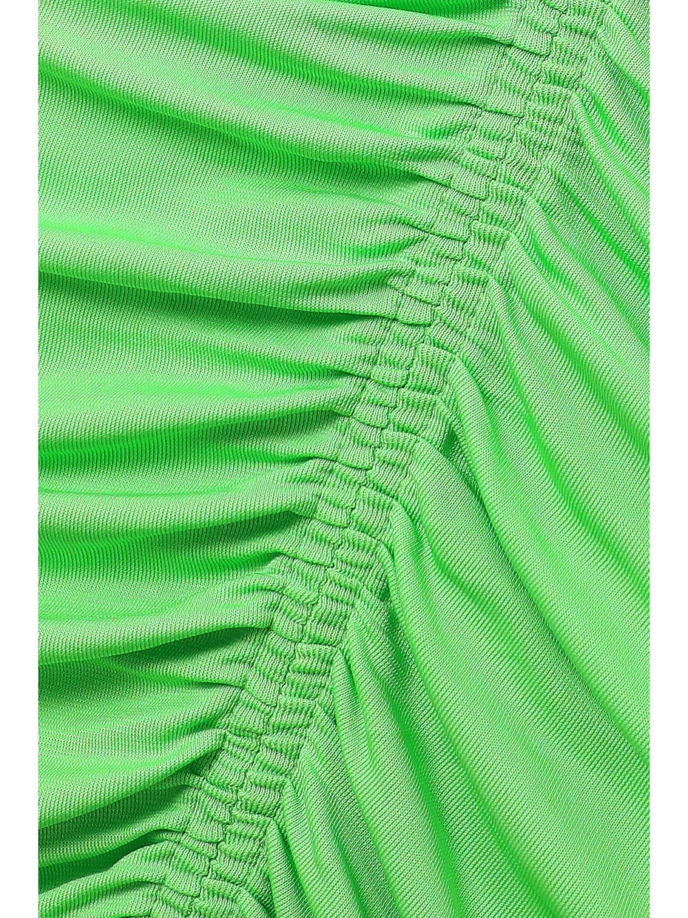 Close-up detail of the Givenchy Ruched Crepe De Chine Maxi Dress