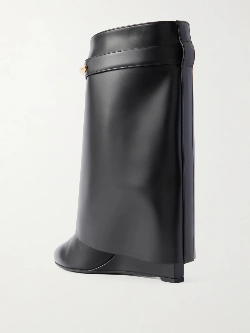 Back view of the Givenchy Shark Embellished Leather Ankle Boots