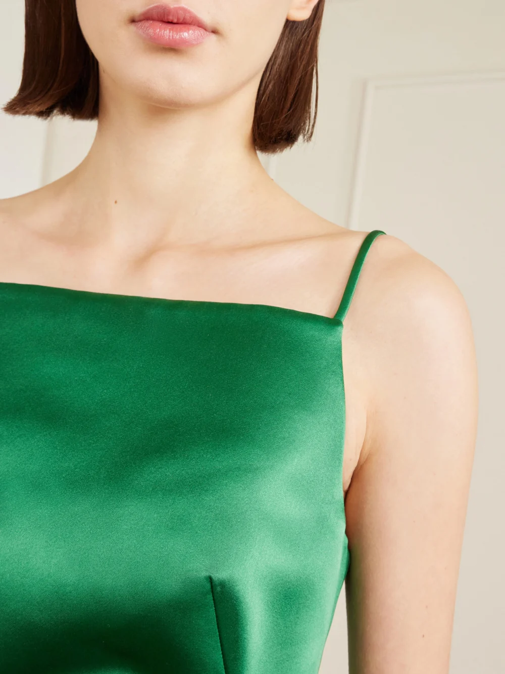 Close-up detail of the Givenchy Silk-satin Mini Dress