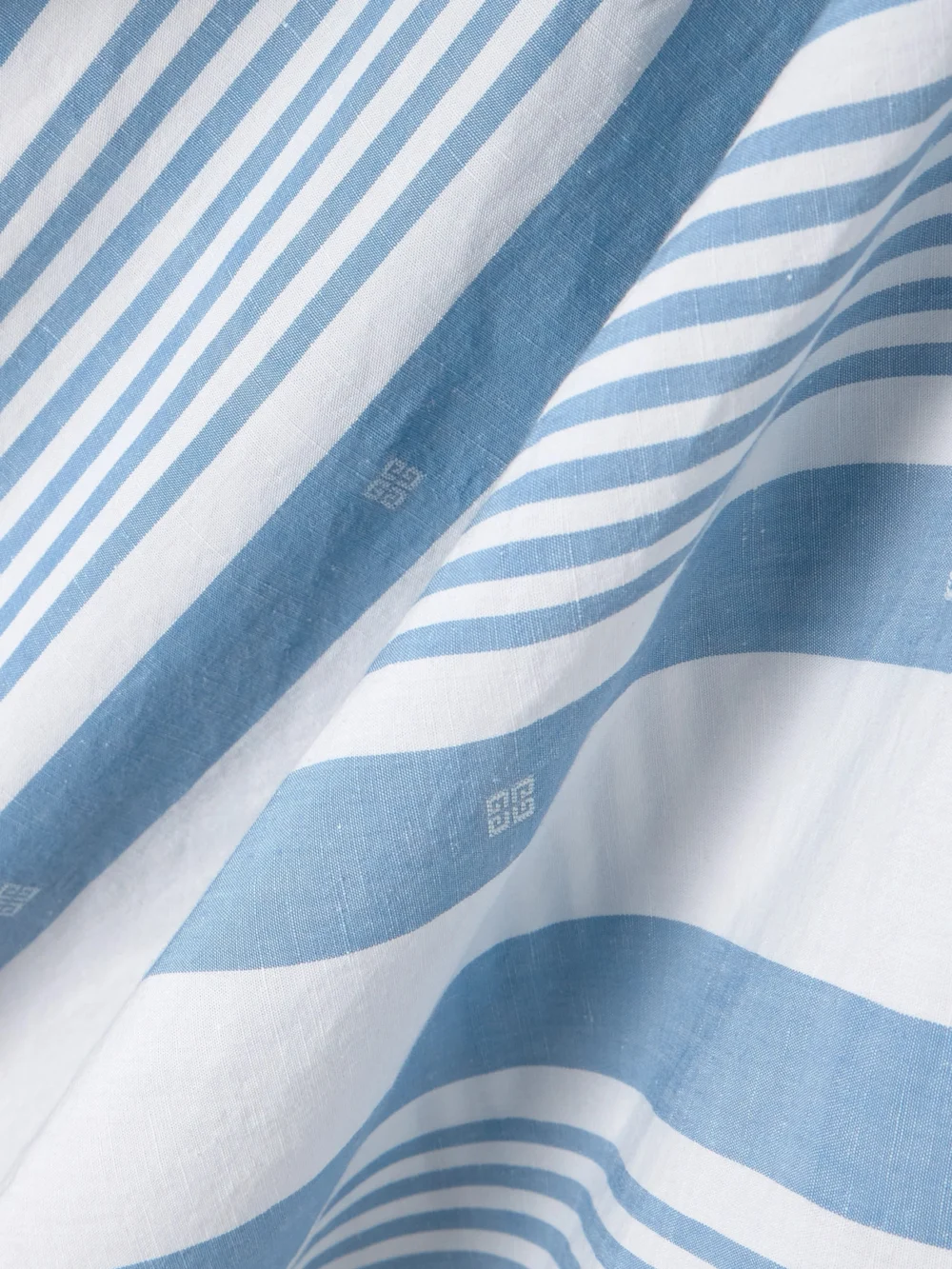 Close-up detail of the Givenchy Striped Cotton and Linen-blend Kaftan